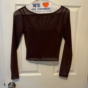 Abercrombie & Fitch mesh crop top